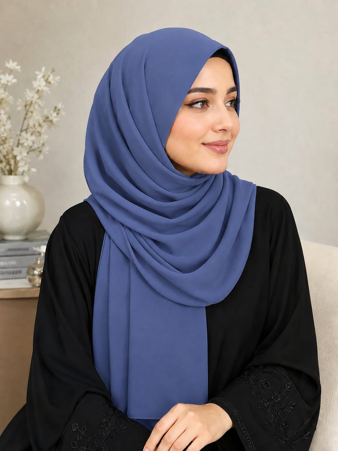 Premium China Chiffon Georgette Hijab – Soft & Elegant