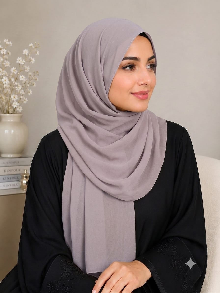 Premium China Chiffon Georgette Hijab – Soft & Elegant