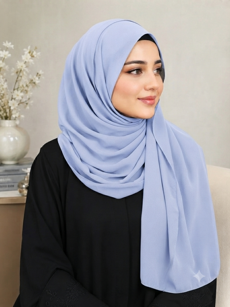 Premium China Chiffon Georgette Hijab – Soft & Elegant