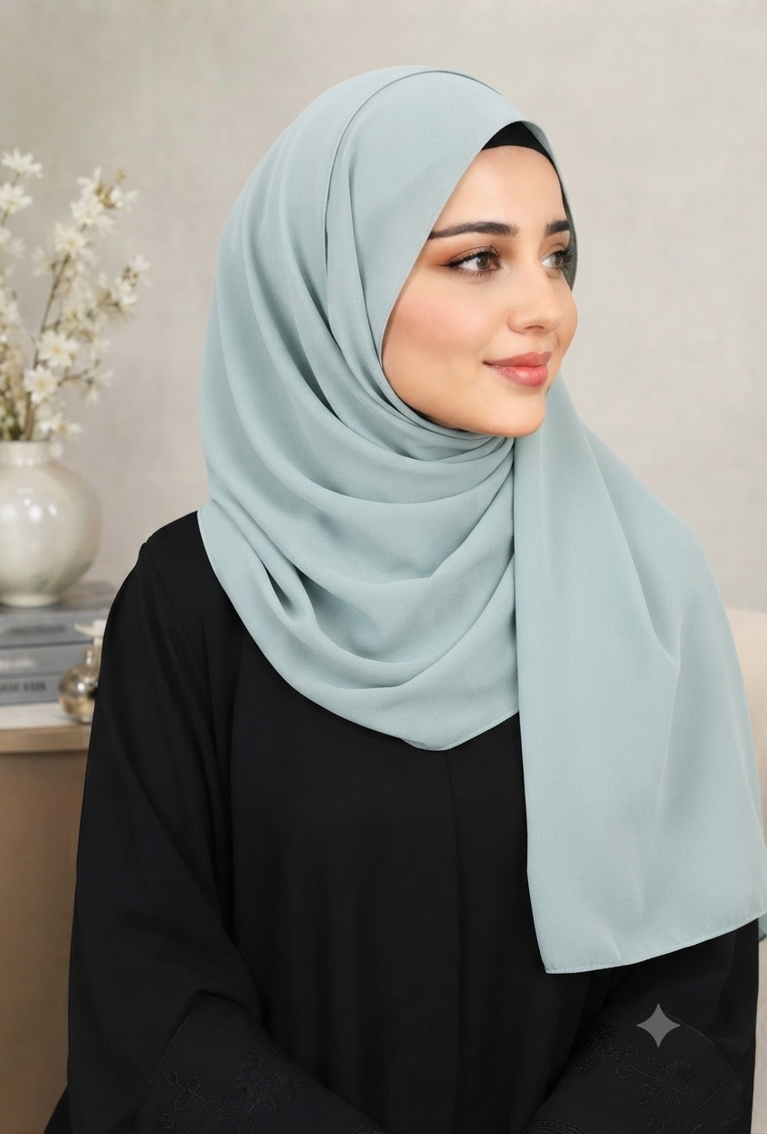 Premium China Chiffon Georgette Hijab – Soft & Elegant