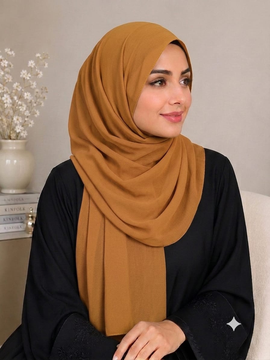 Premium China Chiffon Georgette Hijab – Soft & Elegant