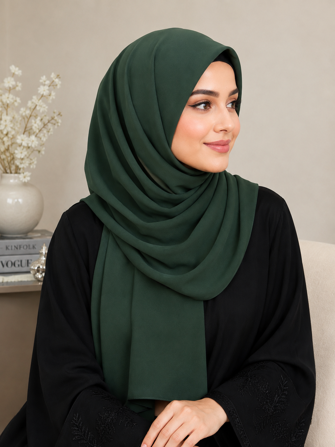 Premium China Chiffon Georgette Hijab – Soft & Elegant